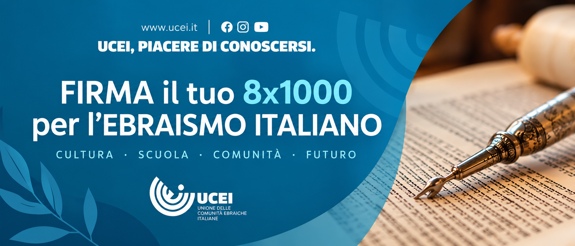 Banner UCEI_ Torah e cultura italiana
